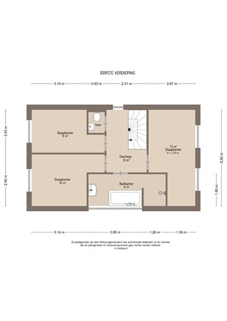 Floorplan - Stadswal 13, 4147 AZ Asperen